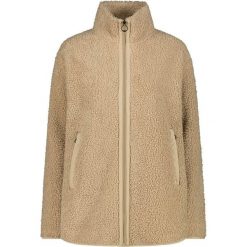 Bluza polarowa damska CMP 35P3846 Long Teddy Highloft. Brązowe bluzy bez kaptura damskie CMP, z materiału. Za 349.99 zł.