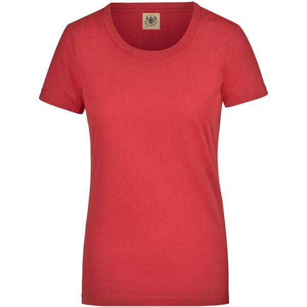 Glemo damska koszulka krótki rękaw, 100% bawełna, czerwona. Czerwone bluzki damskie YB SPORTS, bez wzorów, z bawełny, bez kołnierzyka. Za 129.99 zł.