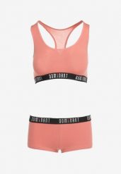 Różowy Komplet Bawełniany Sportowy Biustonosz i Stringi oraz Szorty Elmera. Czerwone biustonosze sportowe damskie Renee, l, z bawełny, na fitness i siłownię. Za 34.99 zł.