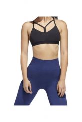 Biustonosz sportowy damski Adidas Dynamic. Czarne biustonosze sportowe damskie Adidas, bez wzorów. Za 104.49 zł.