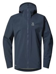 Haglöfs Kurtka funkcyjna "Korp Proof" w kolorze granatowym rozmiar: S. Niebieskie kurtki outdoor męskie Haglöfs, m, bez wzorów, z materiału, bez kaptura. Za 514.95 zł.