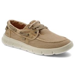 Półbuty męskie Jeep, materiałowe wsuwane na platformie wsuwane, beżowe, JM51000A-025. Brązowe półbuty męskie Jeep, na lato, z jeansu, bez zapięcia. Za 280.99 zł.