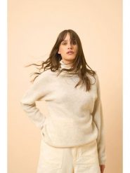 Just Cashmere Kaszmirowy sweter "Blantyre" w kolorze kremowym rozmiar: M. Brązowe golfy damskie Just Cashmere, m, bez wzorów, z kaszmiru, bez ramiączek. Za 434.99 zł.