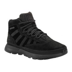 Buty męskie Timberland Euro Trekker Mid Leather. Czarne buty trekkingowe męskie Timberland, bez zapięcia, trekkingowe. Za 409.99 zł.