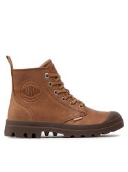Palladium Trapery Pampa Zip Lth Ess 76888-252-M Brązowy. Brązowe buty zimowe męskie Palladium, z nubiku, bez zapięcia. Za 379.99 zł.