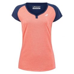 Koszulka damska Babolat Play Cap Sleeve Top fluo strike/estate blue XS. Brązowe t-shirty damskie BABOLAT, xs, bez wzorów, z materiału, bez kołnierzyka. Za 120.00 zł.