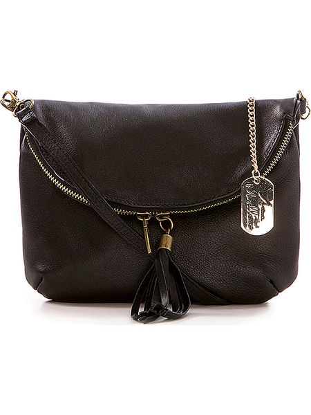 Anna Morellini Skórzana torebka "Alice" w kolorze czarnym - 22 x 18 x 2 cm rozmiar: onesize. Czarne torebki klasyczne damskie Anna Morellini, z aplikacjami, z materiału, bez dodatków. Za 165.99 zł.