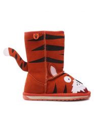 EMU Australia Śniegowce Tiger K10686 Pomarańczowy. Brązowe buty zimowe chłopięce Emu Australia, ze skóry. Za 499.99 zł.