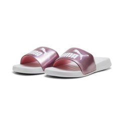 Klapki damskie Puma Popcat 20 Girlpower. Białe klapki damskie Puma, bez wzorów, z materiału, bez obcasa. Za 119.00 zł.