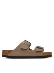 Birkenstock Klapki Arizona 1032070 Beżowy. Brązowe klapki damskie Birkenstock, bez wzorów, ze skóry, bez obcasa. Za 379.99 zł.