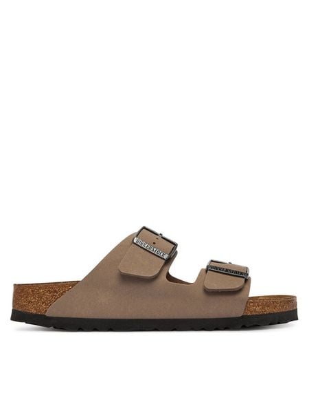 Birkenstock Klapki Arizona 1032070 Beżowy. Brązowe klapki damskie Birkenstock, bez wzorów, ze skóry, bez obcasa. Za 379.99 zł.