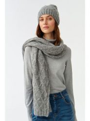 TATUUM Szal w kolorze szarym - 170 x 42 cm rozmiar: onesize. Szare szaliki i kominy damskie Tatuum, bez wzorów, z wełny. Za 191.88 zł.
