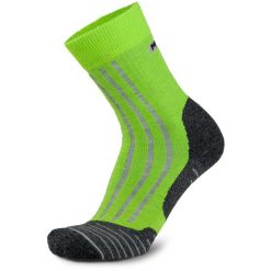 Skarpety trekkingowe męskie Meindl MT6 Men z wełną Merino. Zielone skarpetki męskie MEINDL, bez wzorów, z wełny. Za 100.99 zł.