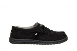 Półbuty Hodaki Captain Standard Midnight 003274, Czarny, Materiał - 45. Czarne półbuty męskie Hodaki, na lato, z bawełny, bez zapięcia. W wyprzedaży za 179.10 zł.