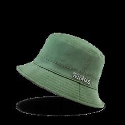 Bucket Hat WINGS UNLEASH bawełniany kapelusz ARMY GREEN. Zielone kapelusze damskie Wings, na lato, bez wzorów, z bawełny. Za 49.90 zł.