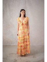 Lula Natura Sukienka w kolorze pomarańczowym rozmiar: onesize. Pomarańczowe sukienki damskie Lula Natura, bez wzorów, bez kołnierzyka, bez ramiączek, maxi. Za 193.70 zł.