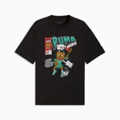 Koszulka sportowa męska Puma FLAGRANT FOUL 4 69226201. Czarne t-shirty sportowe męskie Puma, l, z dresówki, bez ramiączek, do koszykówki. Za 115.54 zł.