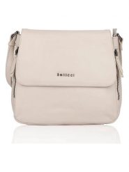 Bellicci Skórzana torebka "Silvia" w kolorze kremowym - 27 x 8 x 4 cm rozmiar: onesize. Brązowe torebki klasyczne damskie Bellicci, bez wzorów, z materiału, bez dodatków. Za 162.49 zł.