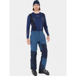 Spodnie Narciarskie Męskie Fundango Teak Colourblock. Niebieskie spodnie materiałowe męskie Fundango, bez wzorów, z materiału, sportowe. Za 599.90 zł.