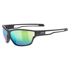 Okulary Uvex przeciwsłoneczne SportStyle 806 Black Matt Green. Czarne okulary przeciwsłoneczne męskie Uvex. Za 266.99 zł.