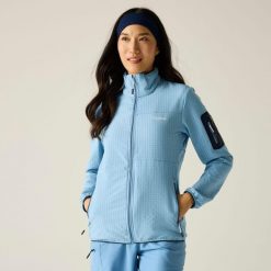 Damska bluza polarowa Ralina z zamkiem błyskawicznym. Niebieskie bluzy bez kaptura damskie Regatta, z elastanu. Za 229.99 zł.