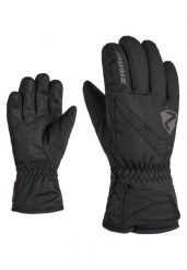 Rękawiczki dziecięce Ziener Loriko AS Glove Junior. Czarne rękawiczki dziecięce Ziener, z materiału, bez ramiączek. Za 149.99 zł.