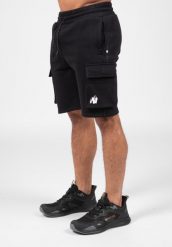 Hudson Cargo Sweat Szorty - Czarny. Czarne szorty damskie GORILLA WEAR, bez wzorów, z bawełny. Za 229.00 zł.