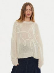 Munthe Sweter Tahlis 243160124370 Écru Loose Fit. Swetry klasyczne damskie Munthe, z syntetyku, bez kołnierzyka. Za 1,389.00 zł.