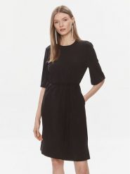 Calvin Klein Sukienka codzienna K20K206375 Czarny Regular Fit. Czarne sukienki damskie CALVIN KLEIN, na co dzień, bez wzorów, z syntetyku, bez kołnierzyka, bez ramiączek, proste. Za 449.99 zł.