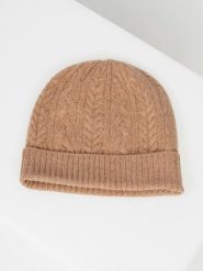 Just Cashmere Kaszmirowa czapka "Cleo" w kolorze karmelowym rozmiar: onesize. Brązowe czapki zimowe damskie Just Cashmere, z kaszmiru. Za 143.99 zł.