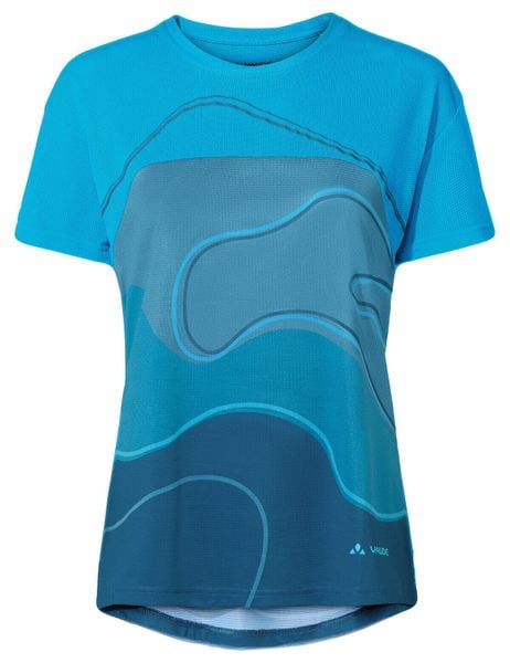 T-Shirt Women's Moab T-Shirt VI. Niebieskie t-shirty damskie Vaude, s, bez wzorów, bez kołnierzyka. Za 259.00 zł.