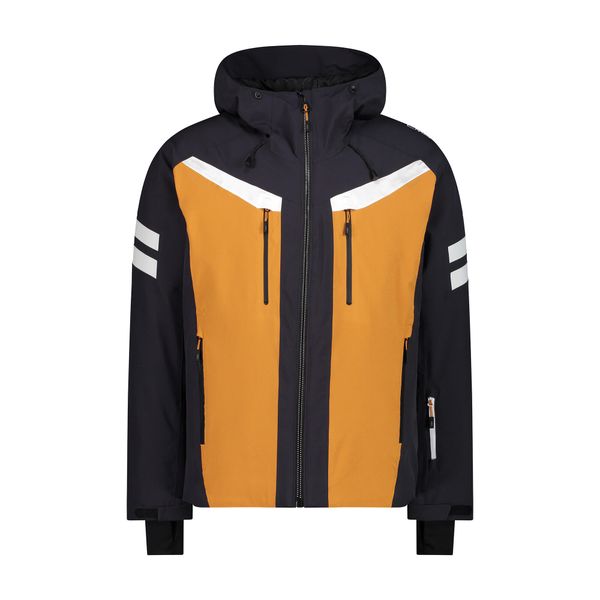 Kurtka narciarska męska CMP. Czarne kurtki męskie CMP, na zimę, m, bez wzorów, sportowe, bez kaptura. Za 739.99 zł.