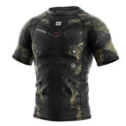 Koszulka Męska Rashguard MMA na Siłownię IRON FORCE. Brązowe bielizna termoaktywna męska EXTREME HOBBY, m, z bawełny, bez ramiączek, do biegania. Za 199.00 zł.