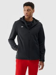 4F Kurtka softshell wiatroodporna membrana 5 000 męska - czarna 3XL. Czarne kurtki męskie 4f, m, bez wzorów, z dzianiny, z kapturem. Za 299.99 zł.