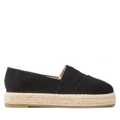 Espadryle Jenny Fairy. Czarne espadryle damskie Jenny Fairy, bez wzorów, bez obcasa. Za 89.99 zł.
