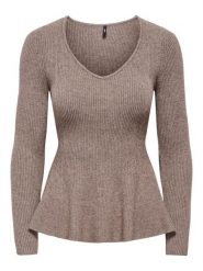 ONLY Sweter w kolorze beżowym rozmiar: S. Brązowe swetry klasyczne damskie Only, s, bez kołnierzyka. Za 115.95 zł.