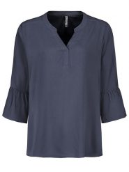 Sublevel Bluzka w kolorze granatowym rozmiar: XXL. Niebieskie bluzki damskie Sublevel, xxl, bez wzorów, z wiskozy, bez kołnierzyka, bez ramiączek. Za 66.31 zł.