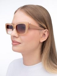 Guess Damskie okulary przeciwsłoneczne w kolorze beżowo-jasnobrązowym rozmiar: 55. Brązowe okulary przeciwsłoneczne damskie Guess. Za 206.42 zł.