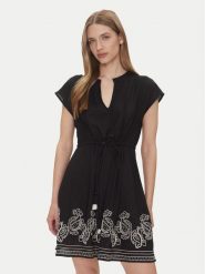 JDY Sukienka letnia Risso 15347077 Czarny Standard Fit. Czarne sukienki damskie JDY, na lato, xs, bez wzorów, z wiskozy, bez kołnierzyka, bez ramiączek. Za 139.99 zł.