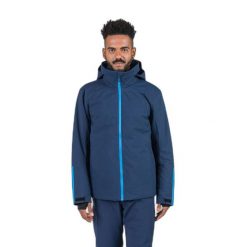Kurtka narciarska Rossignol Strawpile. Niebieskie kurtki męskie Rossignol, l, bez wzorów, bez kaptura, narciarskie. Za 909.99 zł.