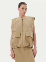 Herskind Kamizelka 5511150 Khaki Regular Fit. Brązowe kamizelki damskie Herskind, z bawełny. Za 809.99 zł.
