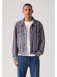 Levi's Kurtka dżinsowa w kolorze niebiesko-biało-czerwonym rozmiar: XL. Białe kurtki męskie Levi's, s, bez wzorów, z bawełny, bez kaptura. Za 241.56 zł.