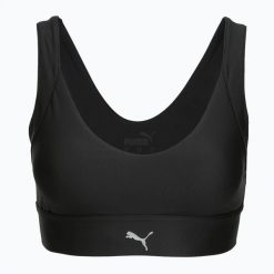 Biustonosz do biegania PUMA High Impact Ultraform Running Bra. Czarne biustonosze Puma, bez wzorów, z elastanu. Za 149.99 zł.