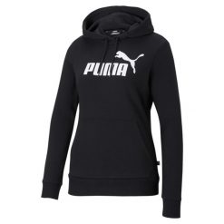 Damska bluza Essentials z kapturem i logo PUMA Black. Białe bluzy z kapturem damskie Puma, xs. Za 179.00 zł.