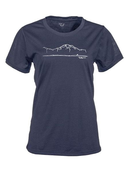 Traunstein Sport Koszulka funkcyjna w kolorze granatowym rozmiar: 38. Niebieskie bluzki sportowe damskie Traunstein Sport, bez wzorów, bez ramiączek. Za 126.45 zł.