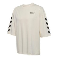 Oversized T-shirt Hummel Willy SW. Białe t-shirty damskie HUMMEL, bez wzorów, bez kołnierzyka. Za 185.50 zł.