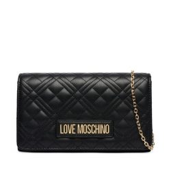 Torebka LOVE MOSCHINO. Czarne torebki wieczorowe Love Moschino, bez wzorów, wizytowe, bez kołnierzyka, bez ramiączek. Za 609.99 zł.