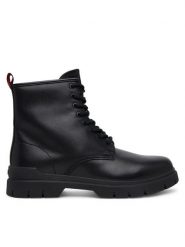 HUGO Kozaki Ryan 50551590 Czarny. Czarne buty zimowe męskie Hugo, ze skóry, bez zapięcia. Za 879.99 zł.