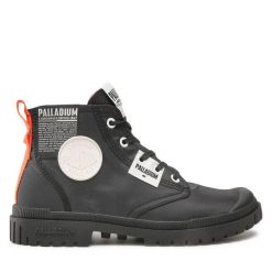 Trapery Palladium. Czarne trapery damskie Palladium, bez obcasa. Za 269.99 zł.