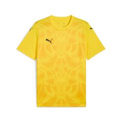 Koszulka Puma Team Ultimate. Żółte t-shirty sportowe męskie Puma, z materiału, bez ramiączek, do piłki nożnej. Za 174.50 zł.